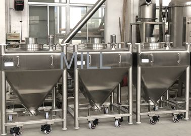comprar Transportador movible del vacío del compartimiento del polvo del vacío de IBC para el acero inoxidable de la licuadora del compartimiento del polvo online manufacture