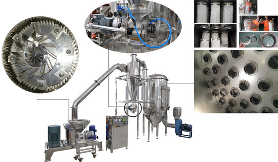 Seque la amoladora Machine de la mandioca del polvo 2000rpm 10m m